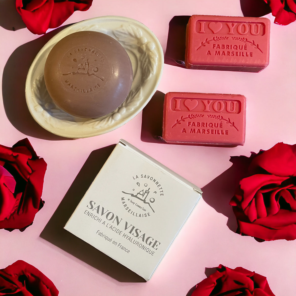 Valentines soap gift set