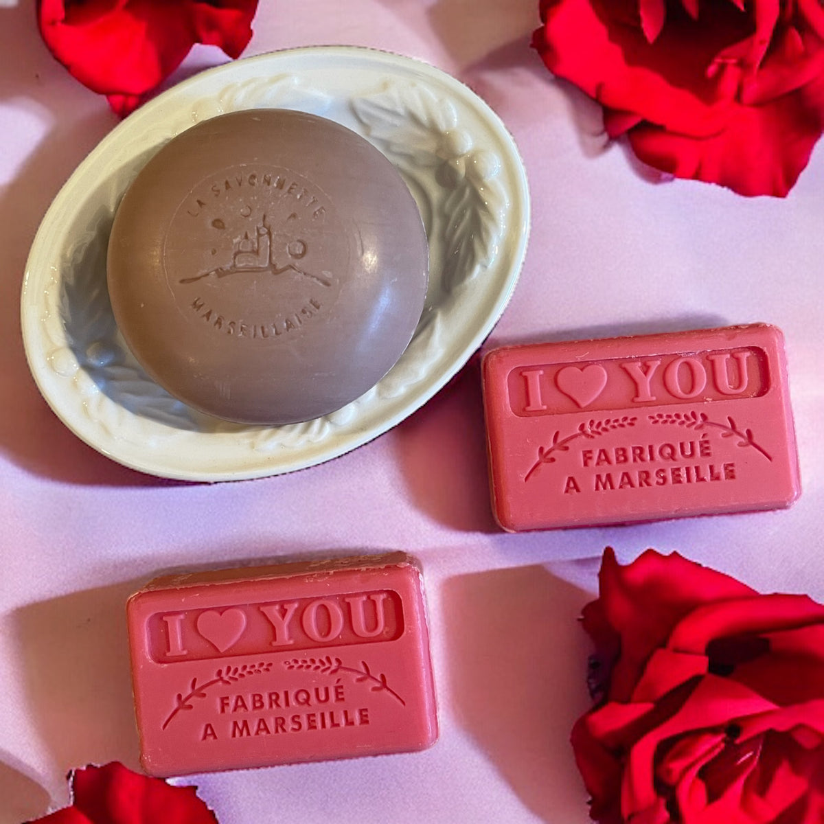 Valentines soap gift set