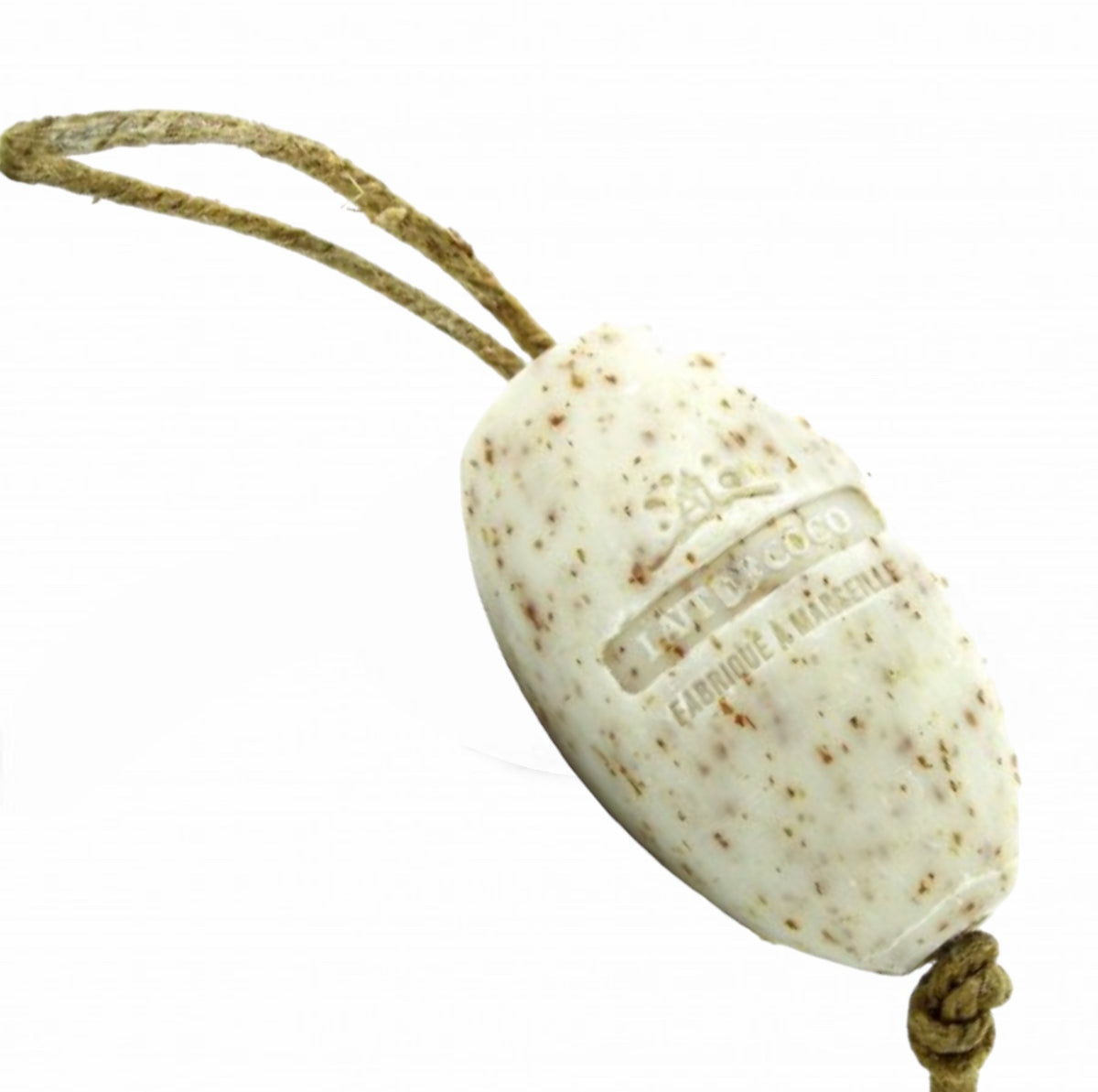 French Soap on a Rope & Rotating Wall Soap Coconut Exfoliator 240g
