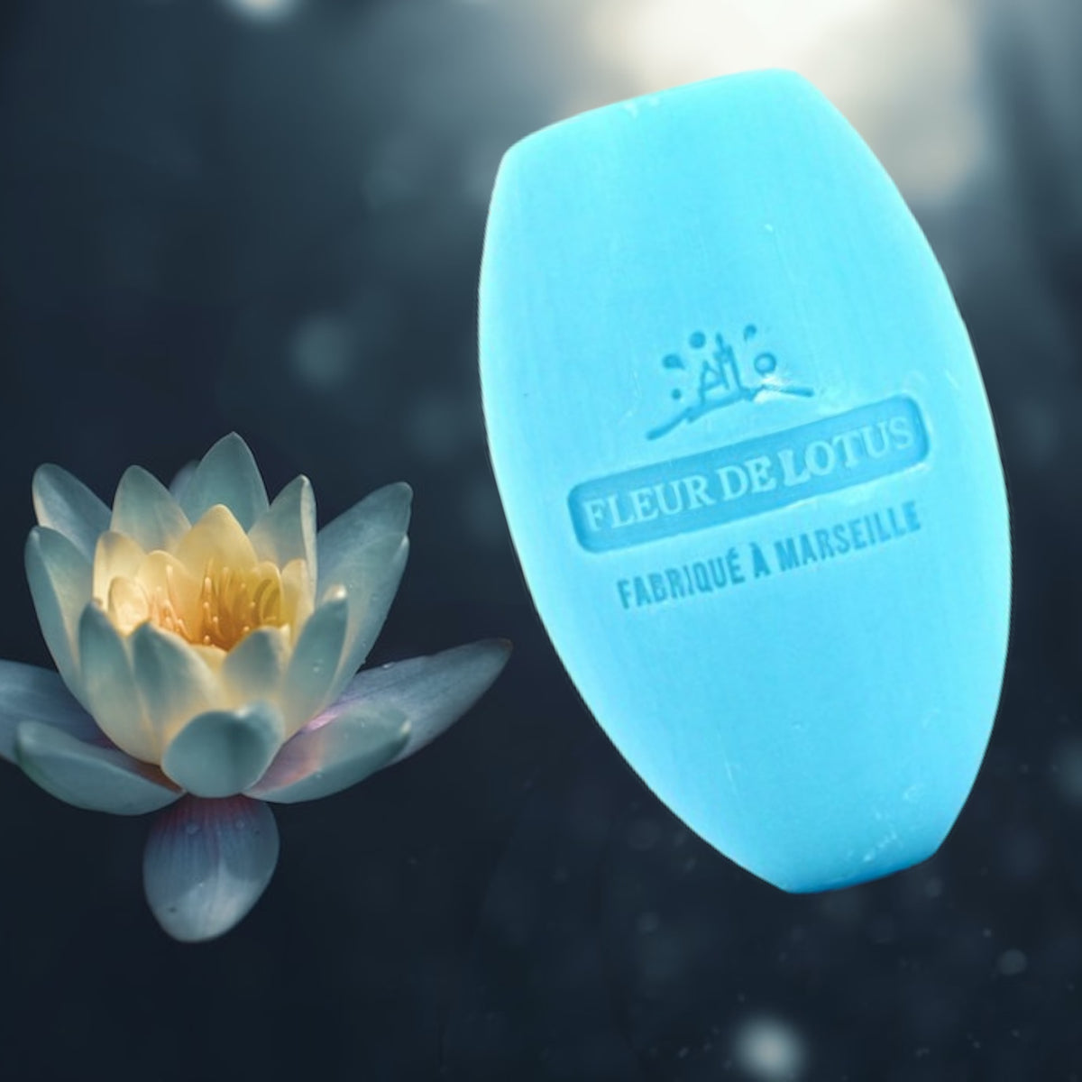 French Soap on a Rope & Rotating Wall Soap Lotus Flower 240g