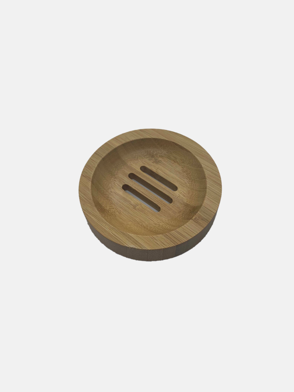 premium round bamboo soap dish