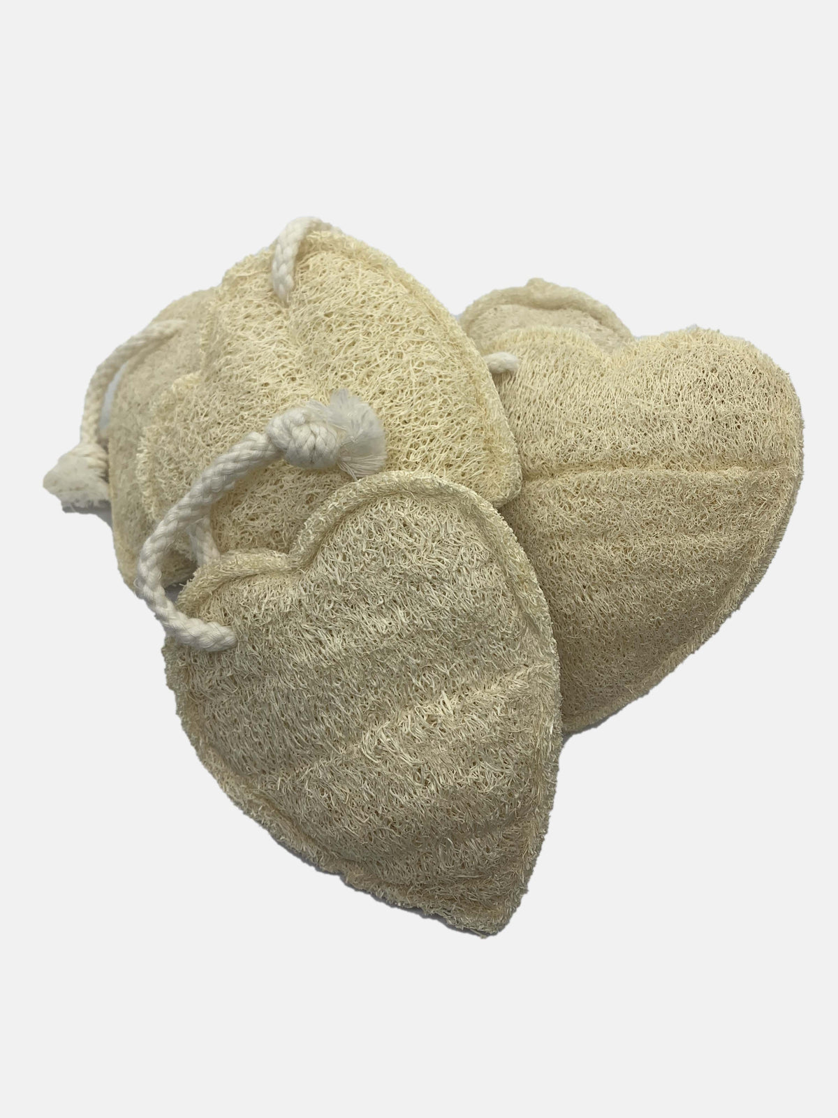 loofah heart body scrub