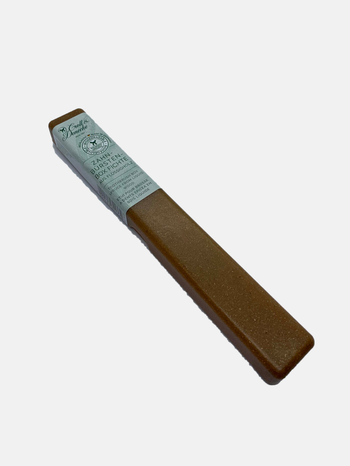 Biodegrable toothbrush case holder for travel