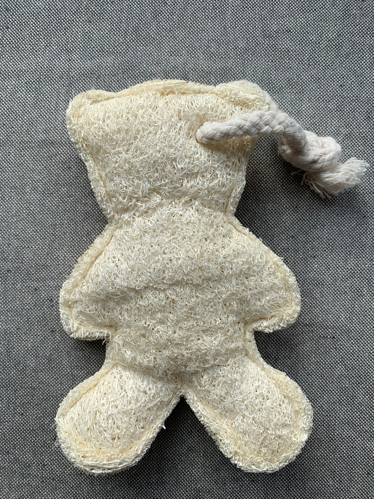 Loofah Teddy Bear on a rope body scrub