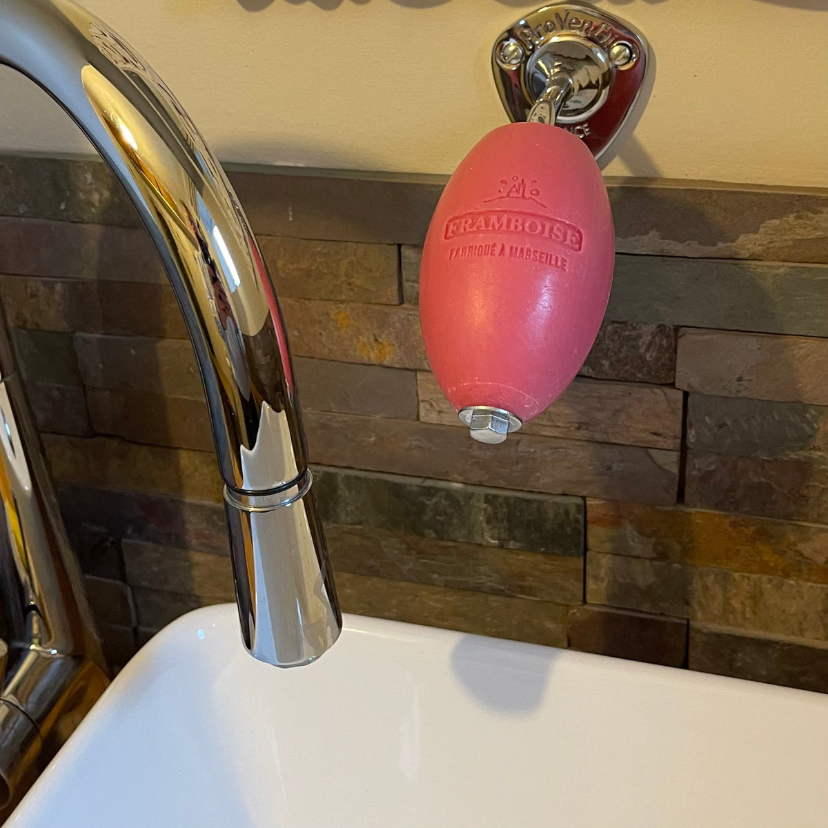 raspberry wall soap