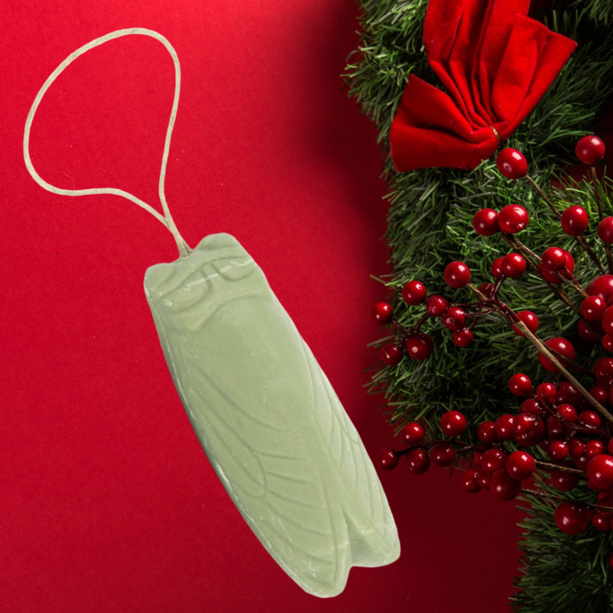 olive oil soap on a rope