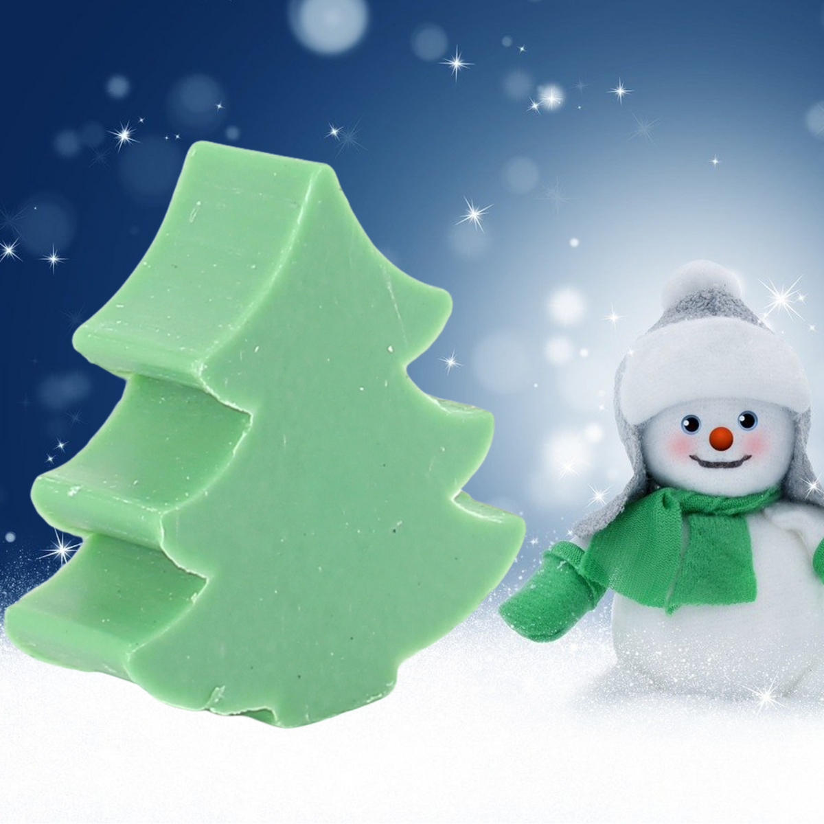 christmas tree mini soaps
