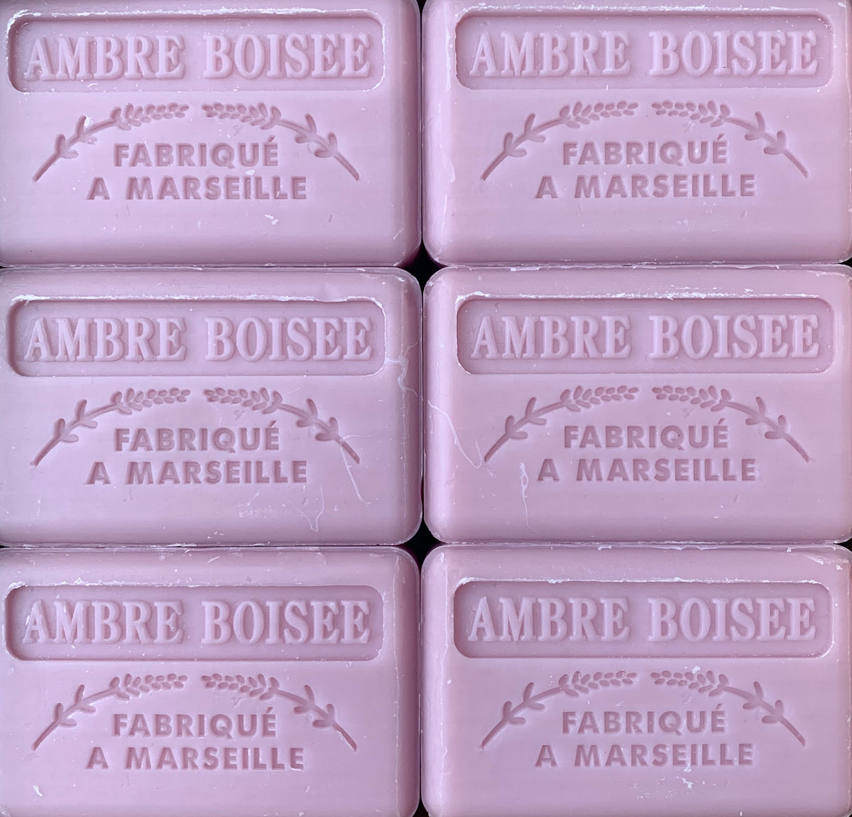 125g Savon De Marseille Amber Wood French Soap Bar - Natural Vegan Luxury