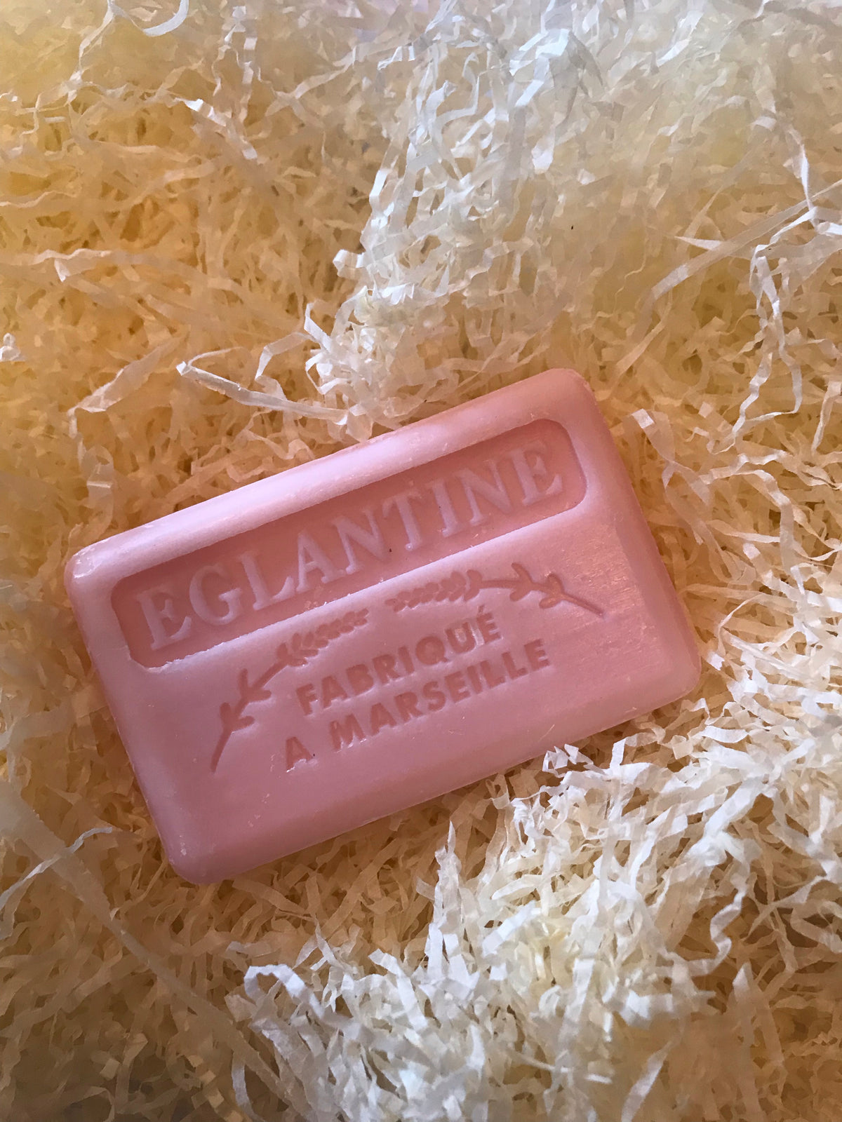125G Savon De Marseille Eglantine ( Wild Rose ) French Soap Bar