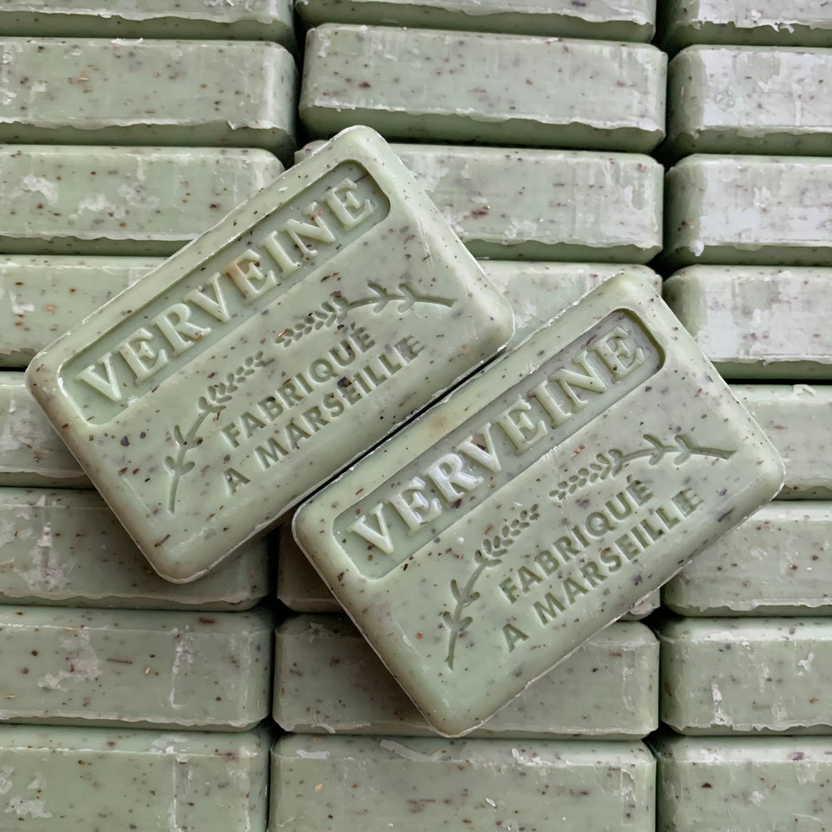 Verbena exfoliator vegan soap bar