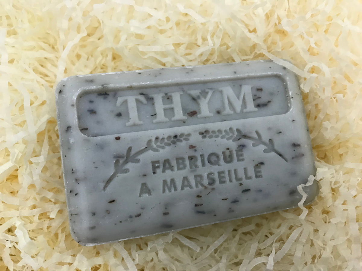 thyme exfoliating french soap