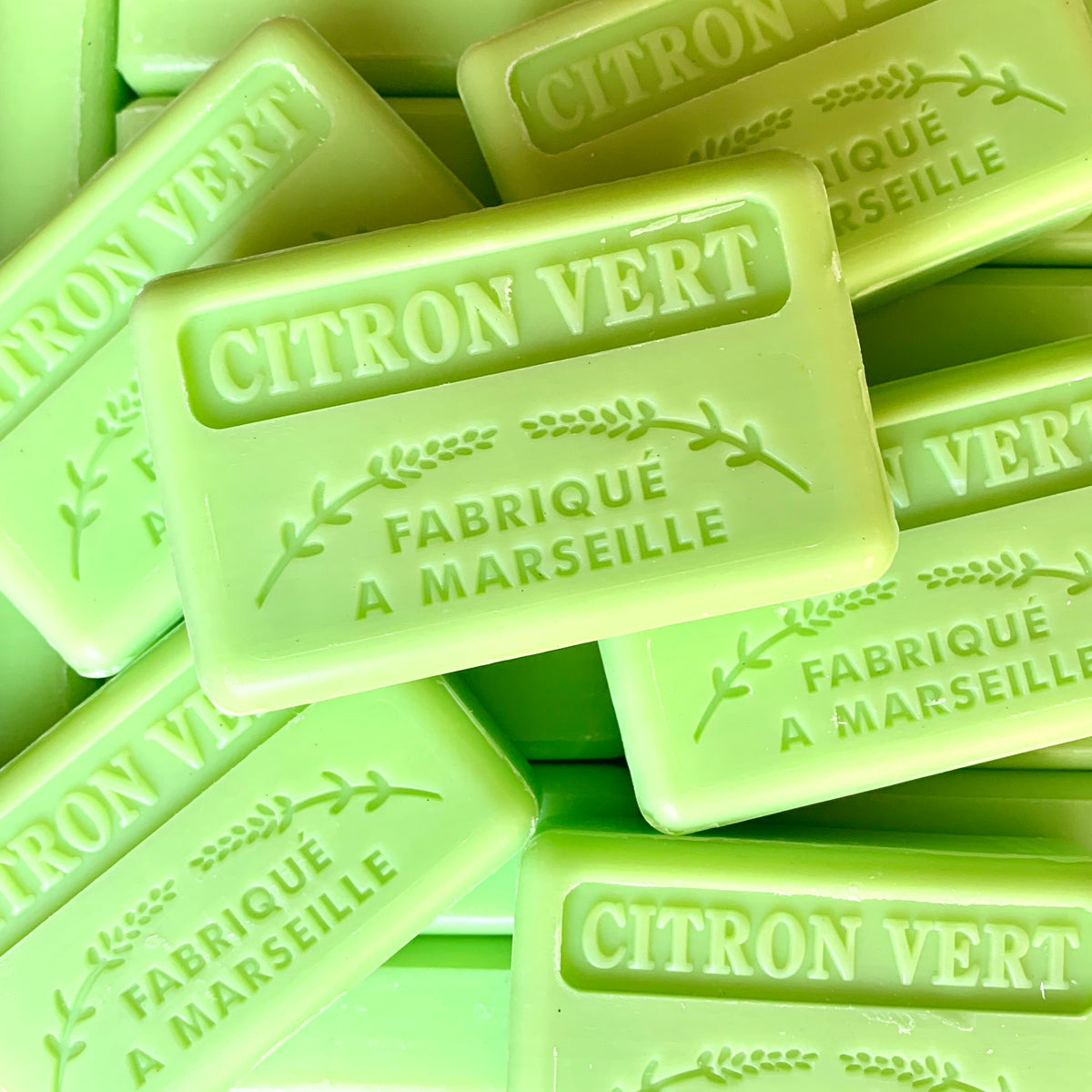 125G Savon De Marseille (Citron Vert) Lime Soap Bar