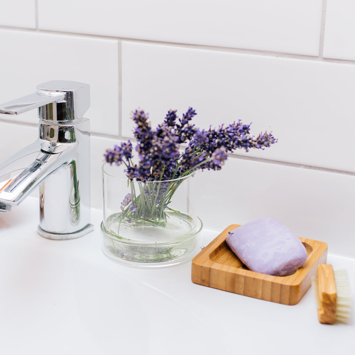 premium bamboo square soap dish