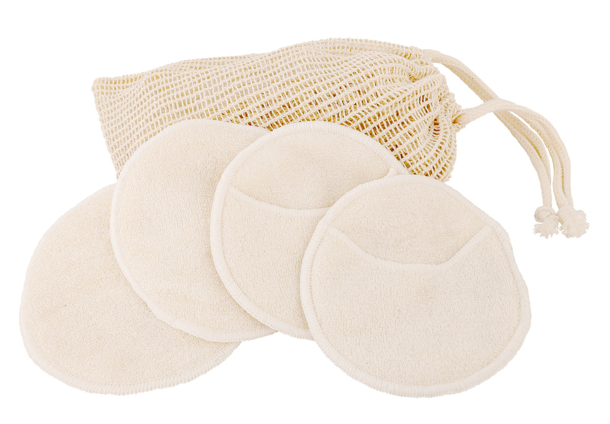 Ramie bag with facial cleansing pads