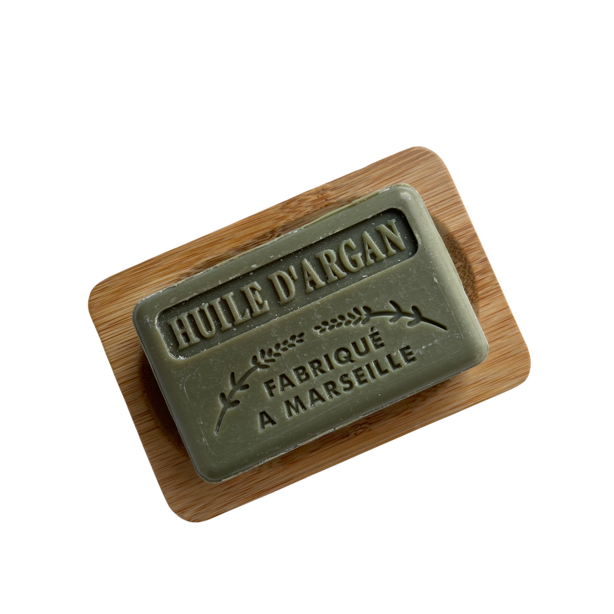 bamboo wooden soap dish with oval centre