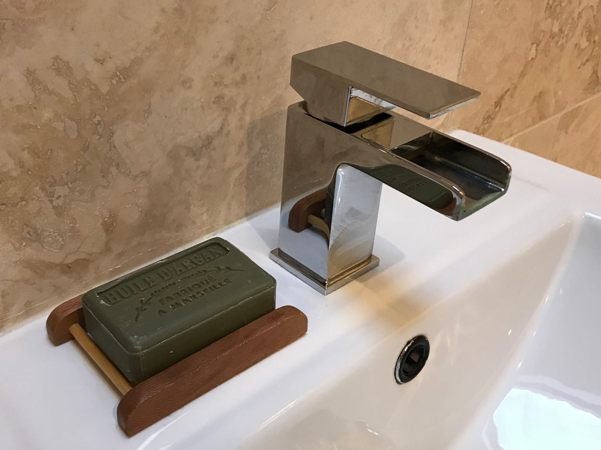 wood ladder soap dish bamboo