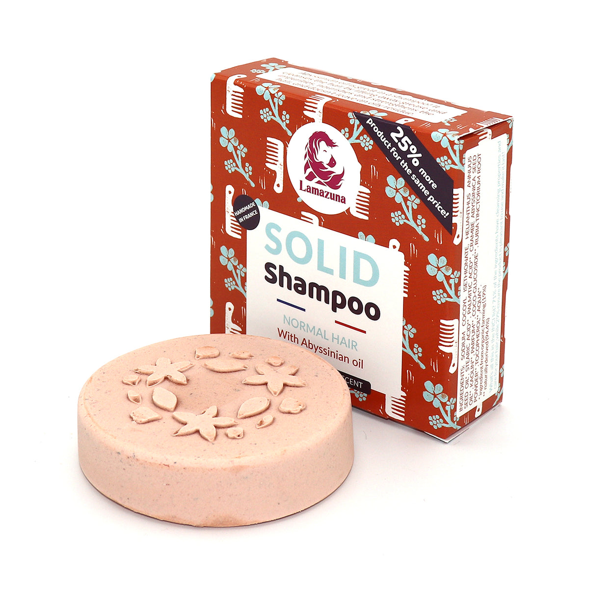 New Lamazuna Solid Shampoo Abyssinian Oil