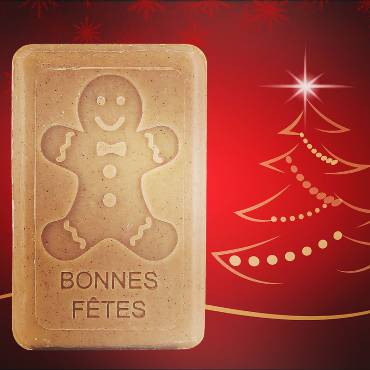 christmas gingerbread man soap