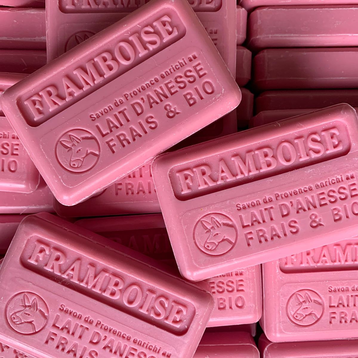 100G Organic Lait D'Anesse Framboise French Soap Bar