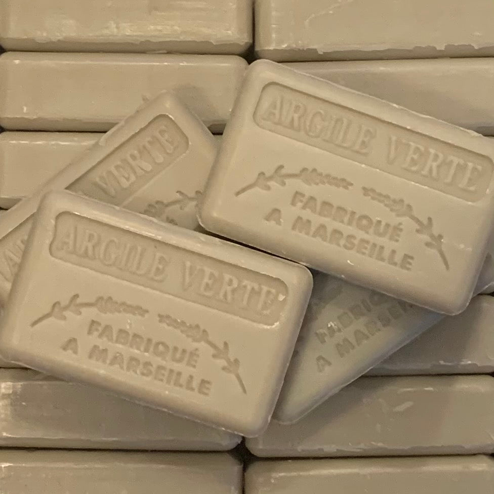 125G Savon De Marseille Argile Verte ( Green Clay ) Soap Bar