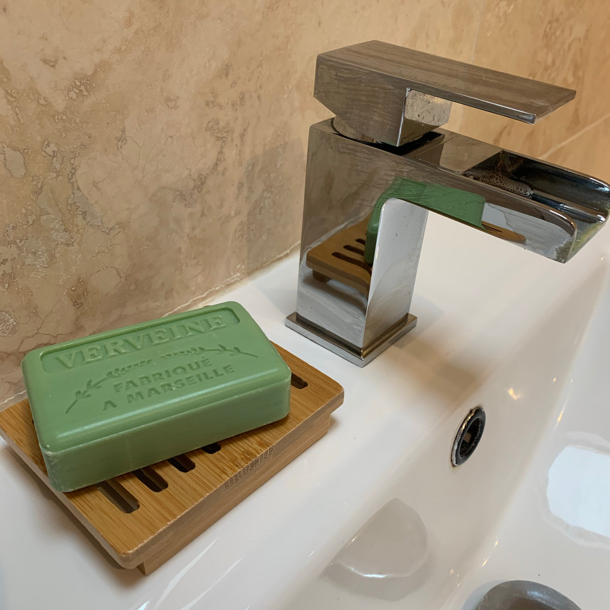 Platform Shape - Soap bar dish from Indian Hemu wood