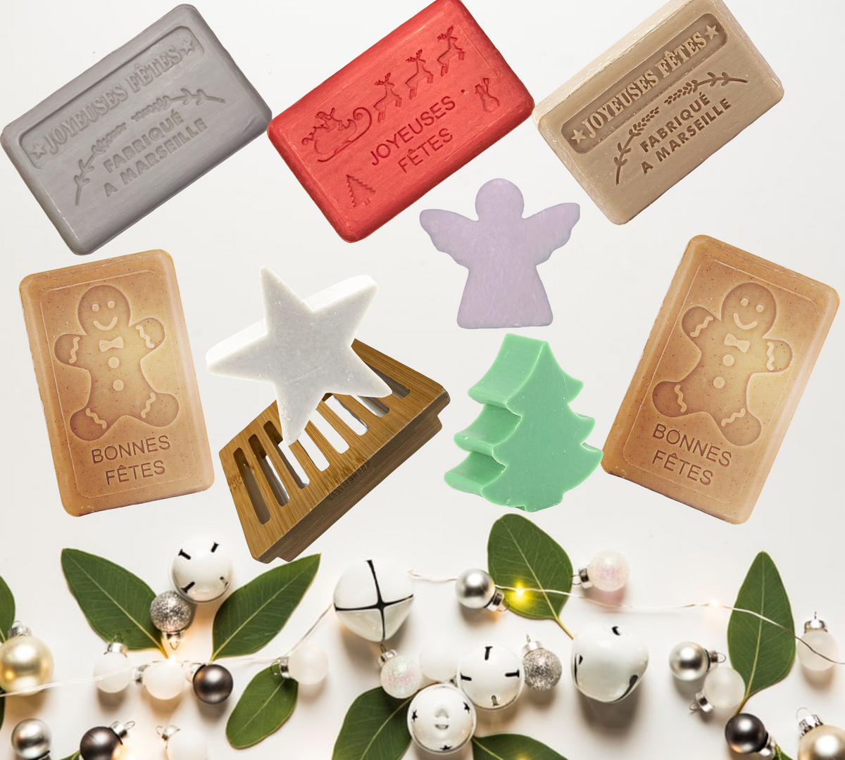 9 Piece Christmas Soaps Gift Set