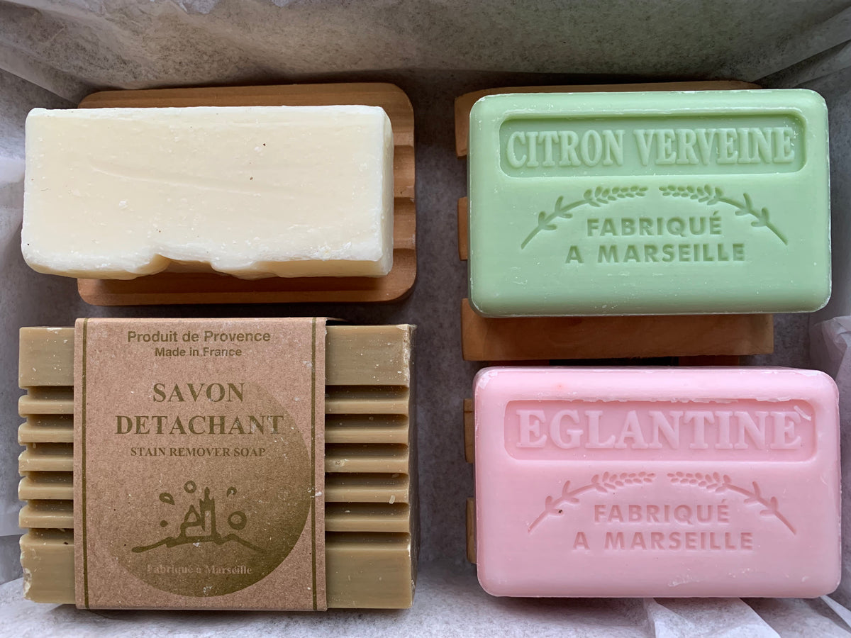zero waste starter set soap dish stain remover shampoo