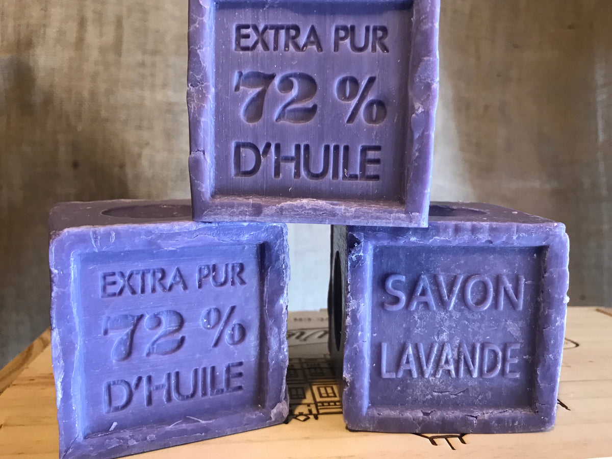 300g Savon De Marseille French Soap Cube Lavender