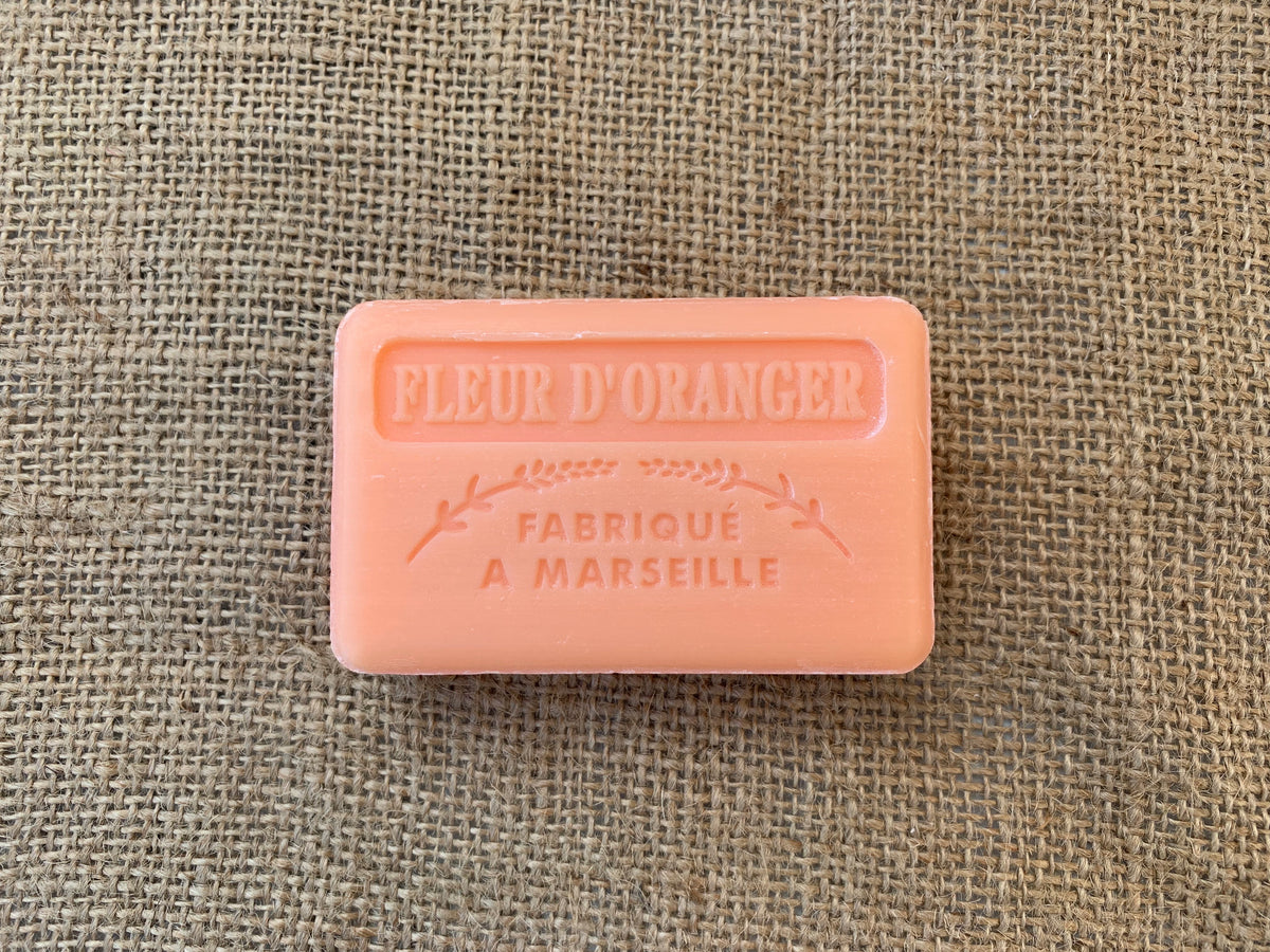 125G Savon De Marseille Fleur D'Oranger ( Orange Blossom ) French Soap Bar