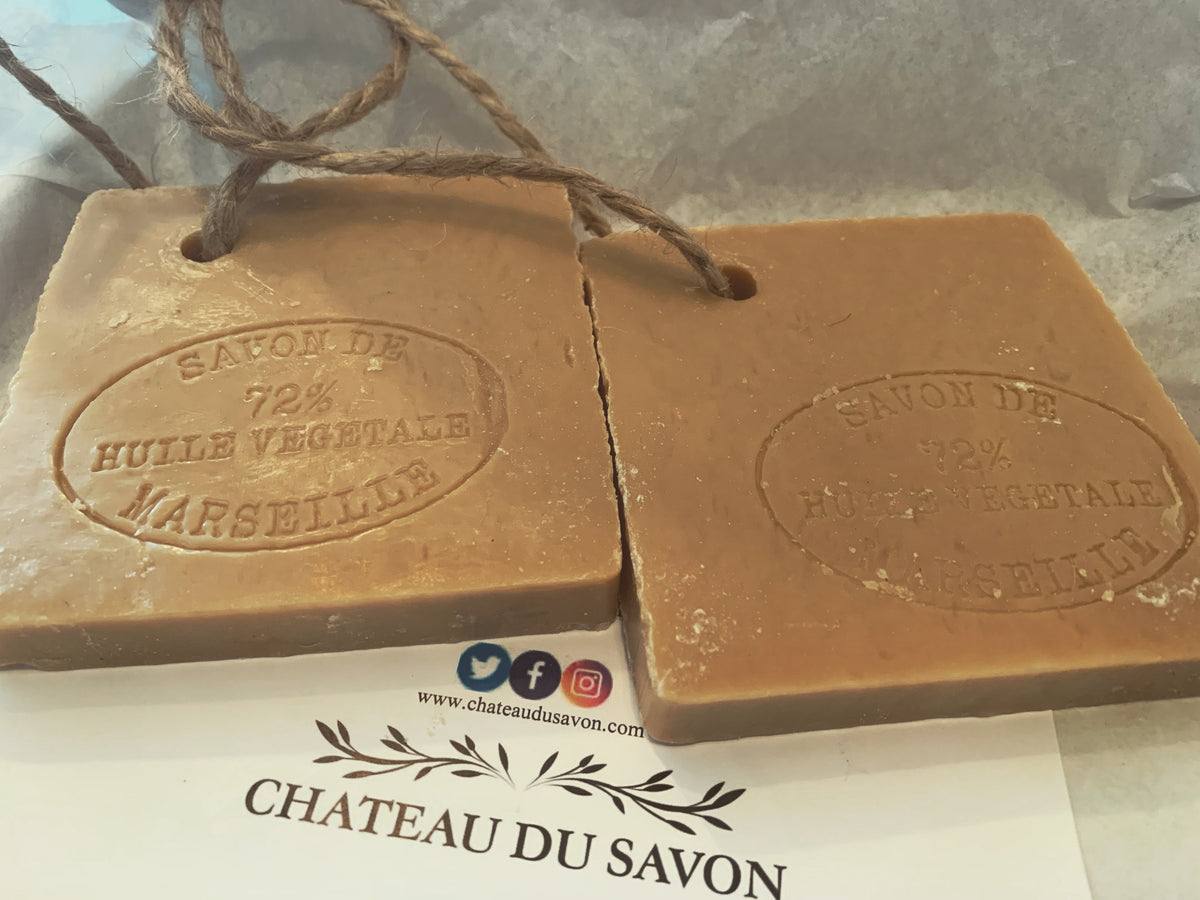 Savon De Marseille French Soap on a Rope "Tranche" Traditional Vegetable Oil 72%