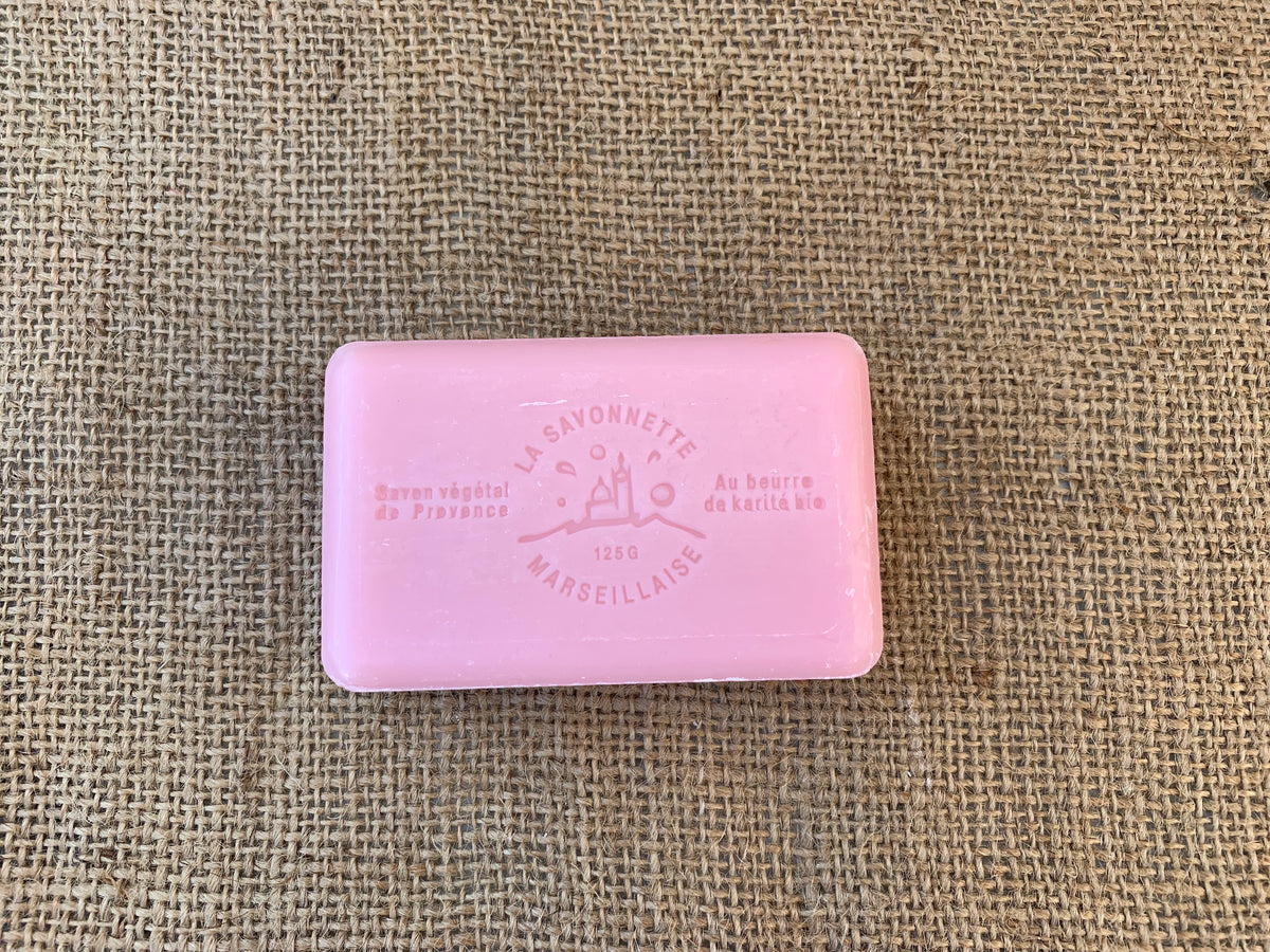 125G Savon De Marseille Eglantine ( Wild Rose ) French Soap Bar