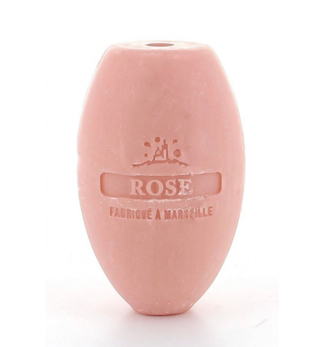 french rose soap on a rope
