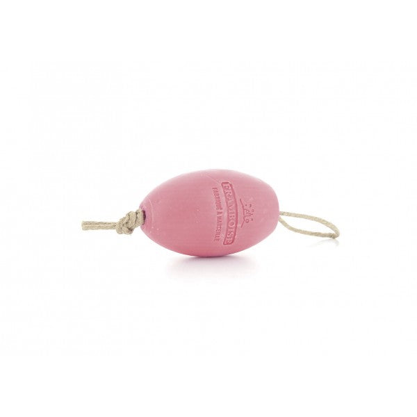 Framboise french soap on a rope