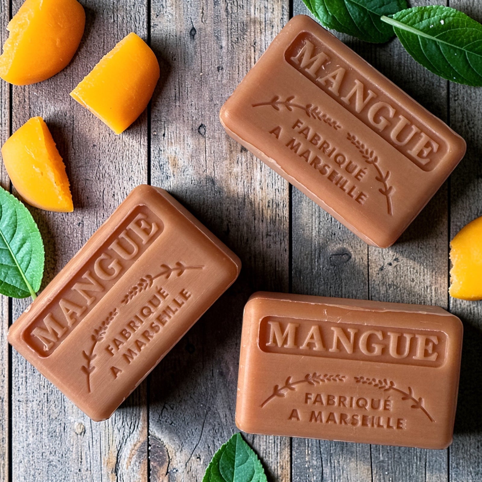 Chateau du Savon Mango Soap — natural artisan French soap with tropical mango fragrance