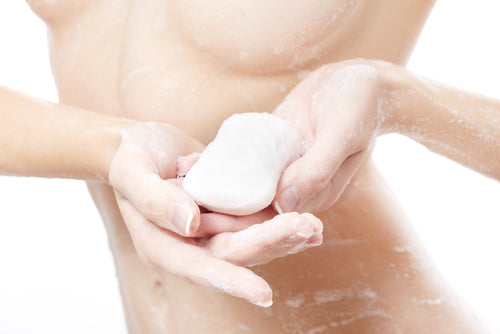 Soap for use in shower and bath chateau du salon