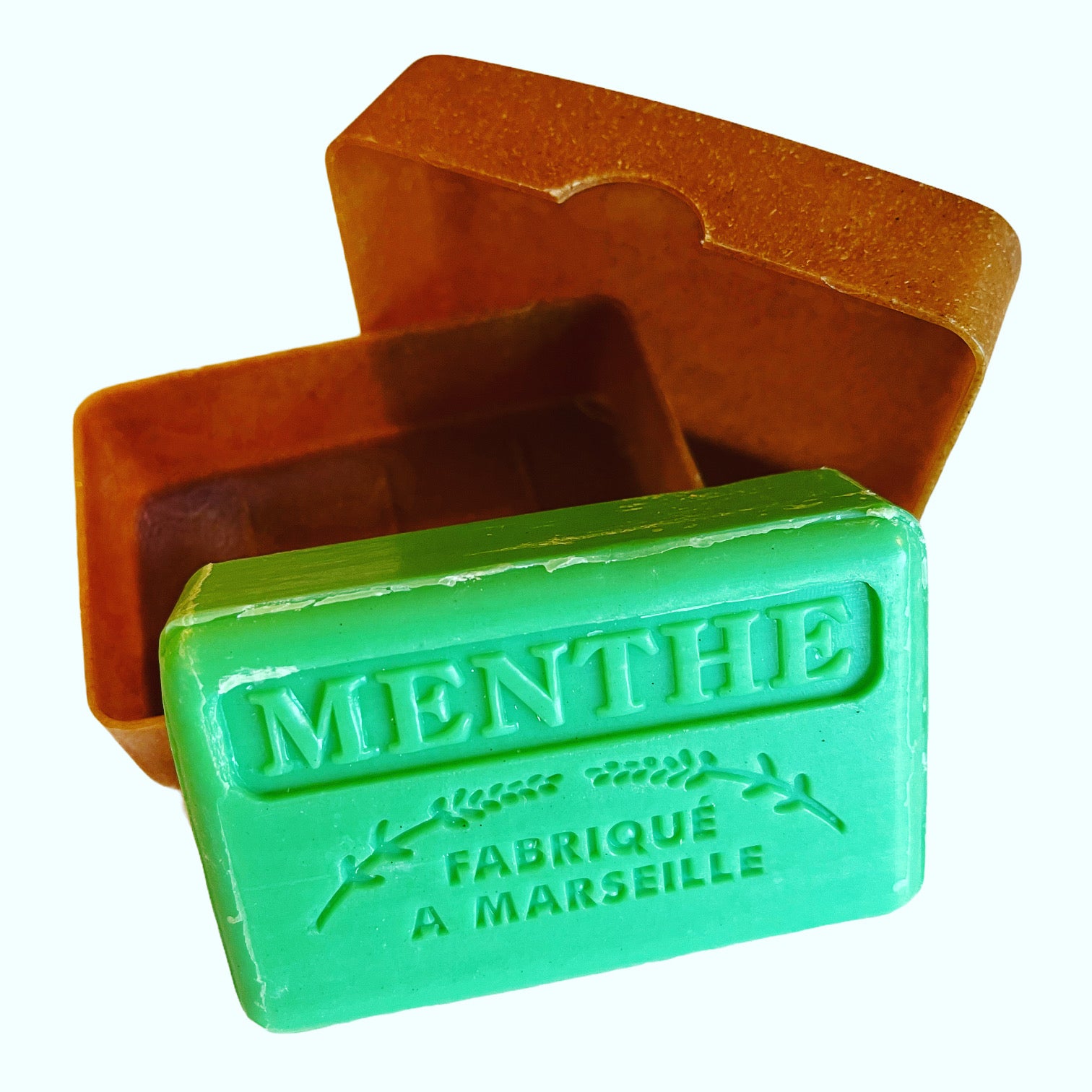 bar of soap and box case holder