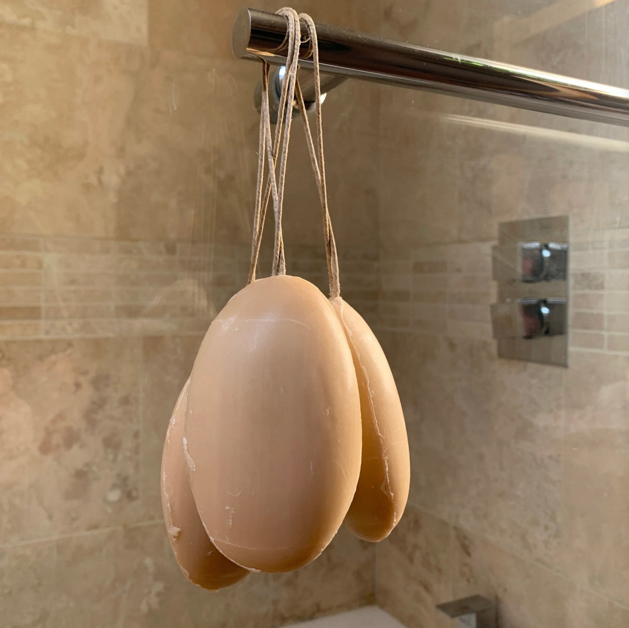 Body wash soap on a rope