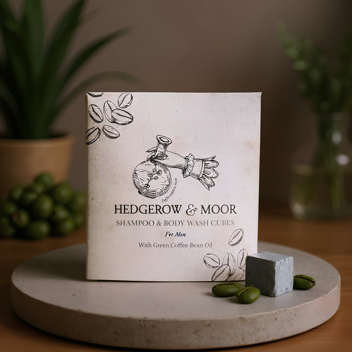 New Hedgerow & Moor Body Wash and Shampoo for Men 30 Cubes