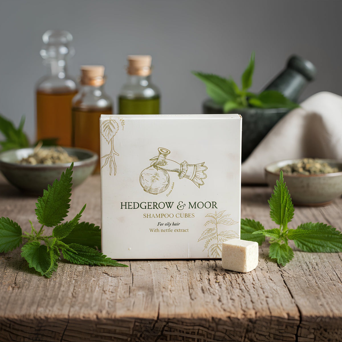 New Hedgerow & Moor - Shampoo Kubes Solid - for Oily Hair 30 Cubes