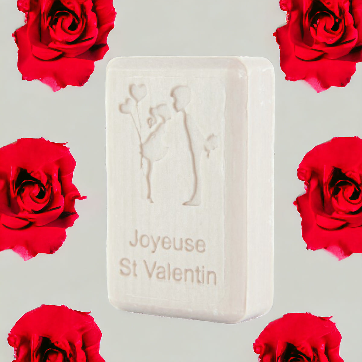 Valentines Couples French Soap 125g White