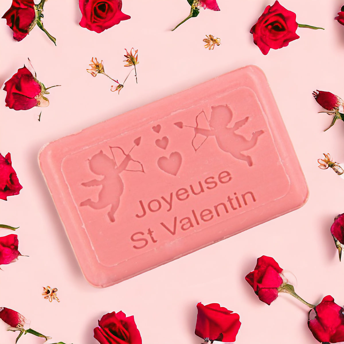Valentines 125g French  Soap - Red