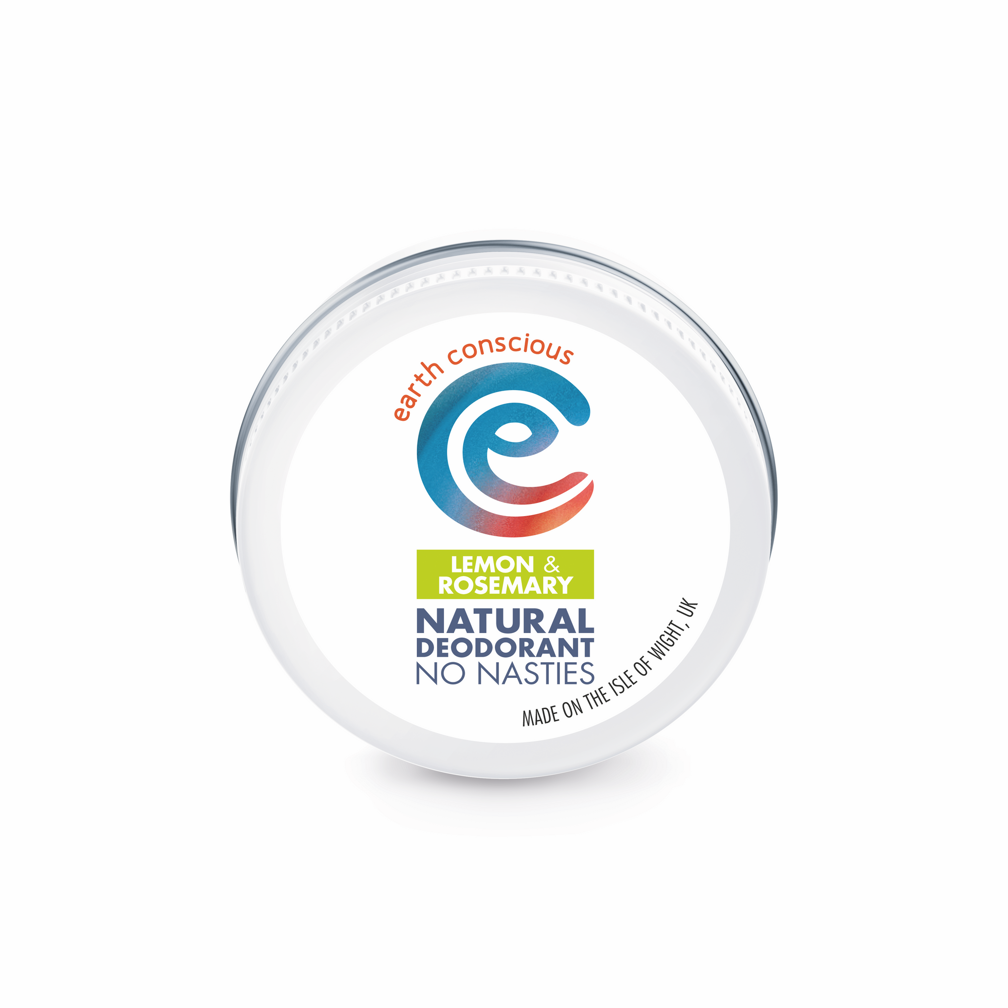 Earth conscious deodorant in a tin