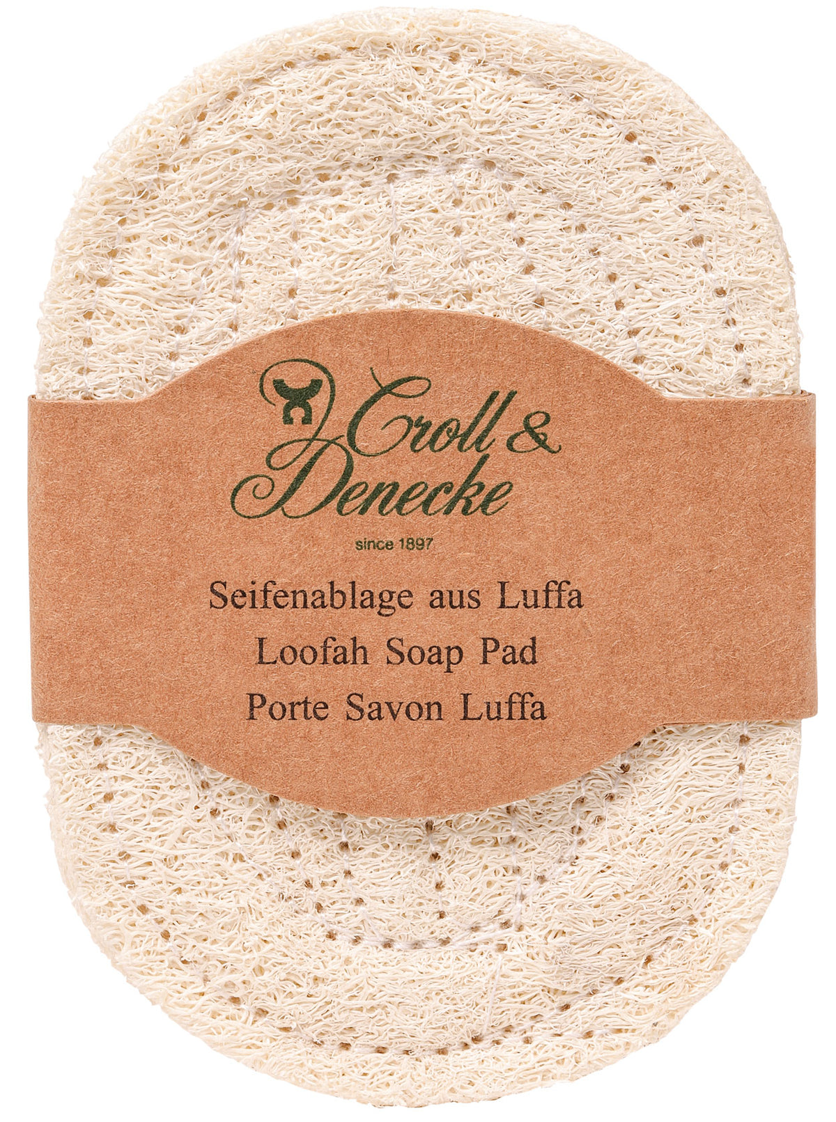 Loofah soap dish pad natural