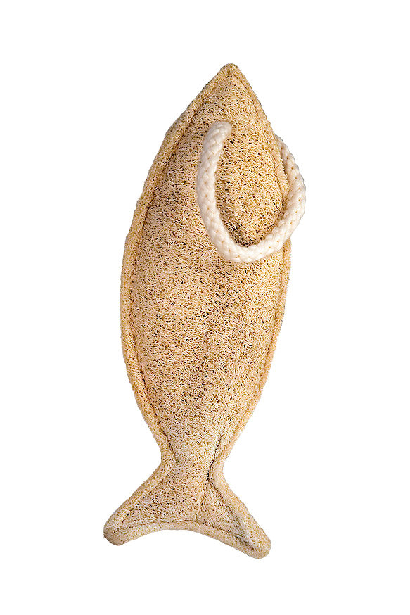 Loofah Fish  on a rope body scrub