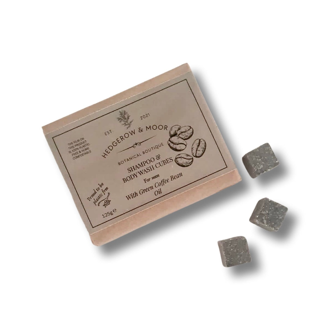 Shampoo and body wash cubes for men