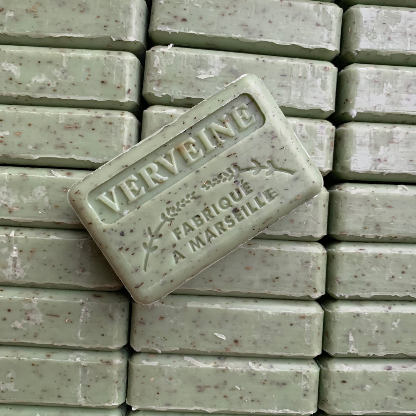 Verbena exfoliator vegan soap bar