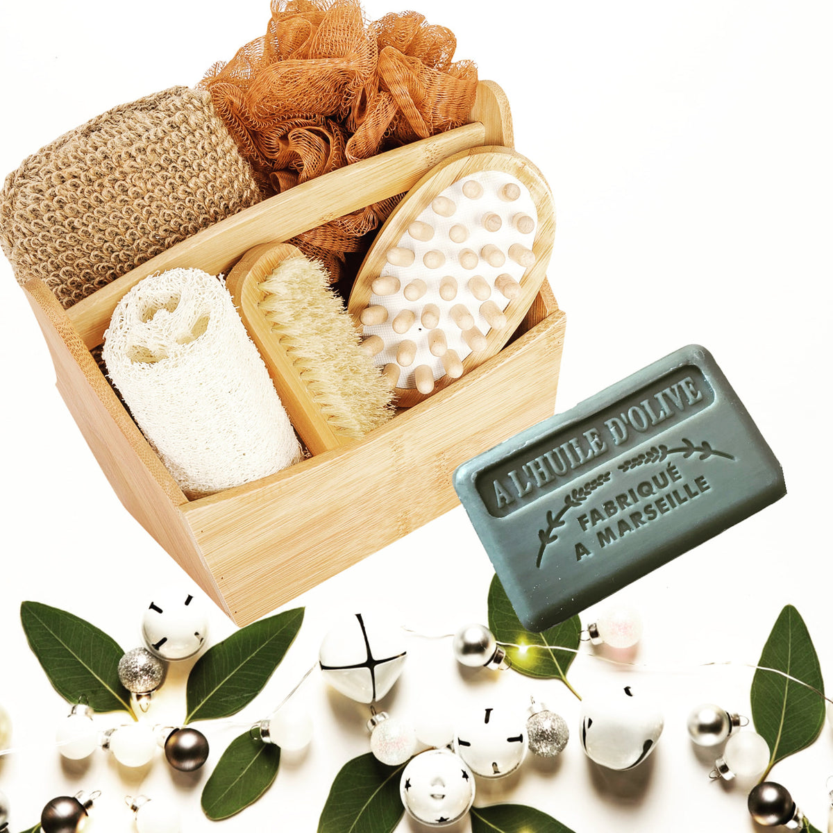 bamboo box bath spa gift set soap