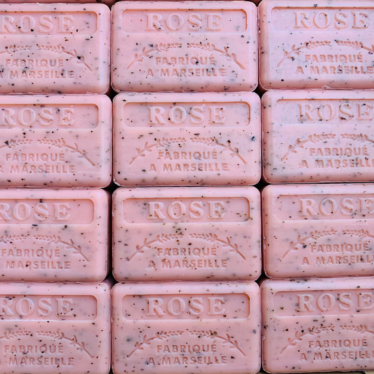 french rose soap exfoliator