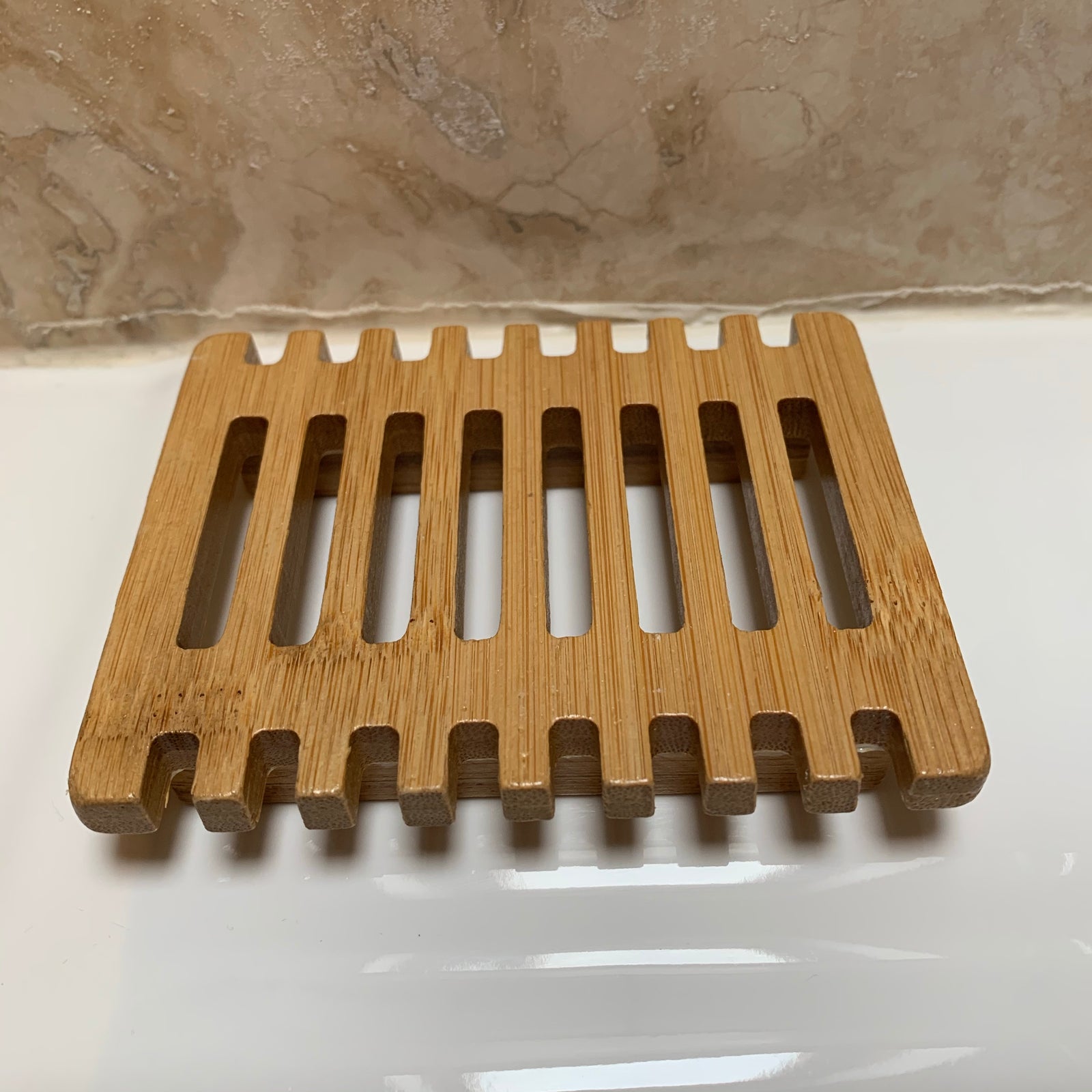 piano shape soap dish wood