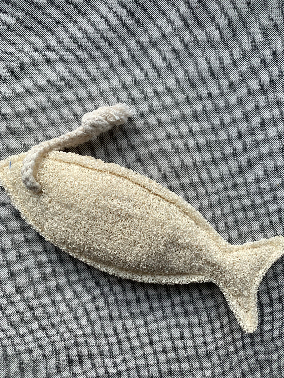 Loofah Fish  on a rope body scrub